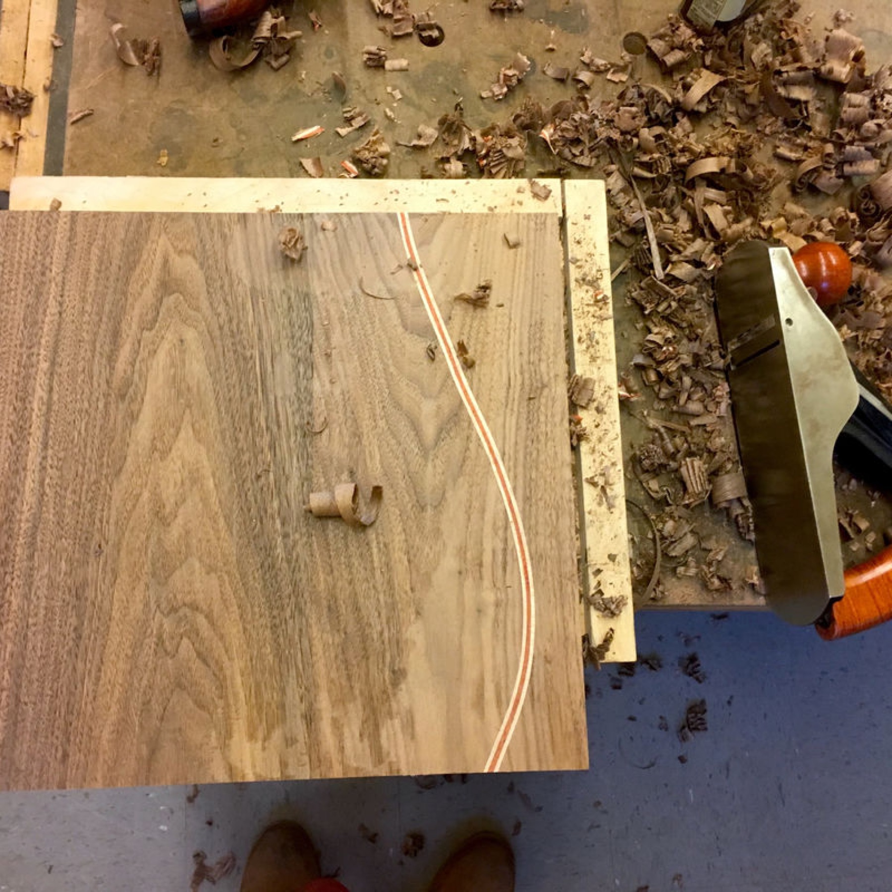 Cut, planed, turned, and finished by hand
