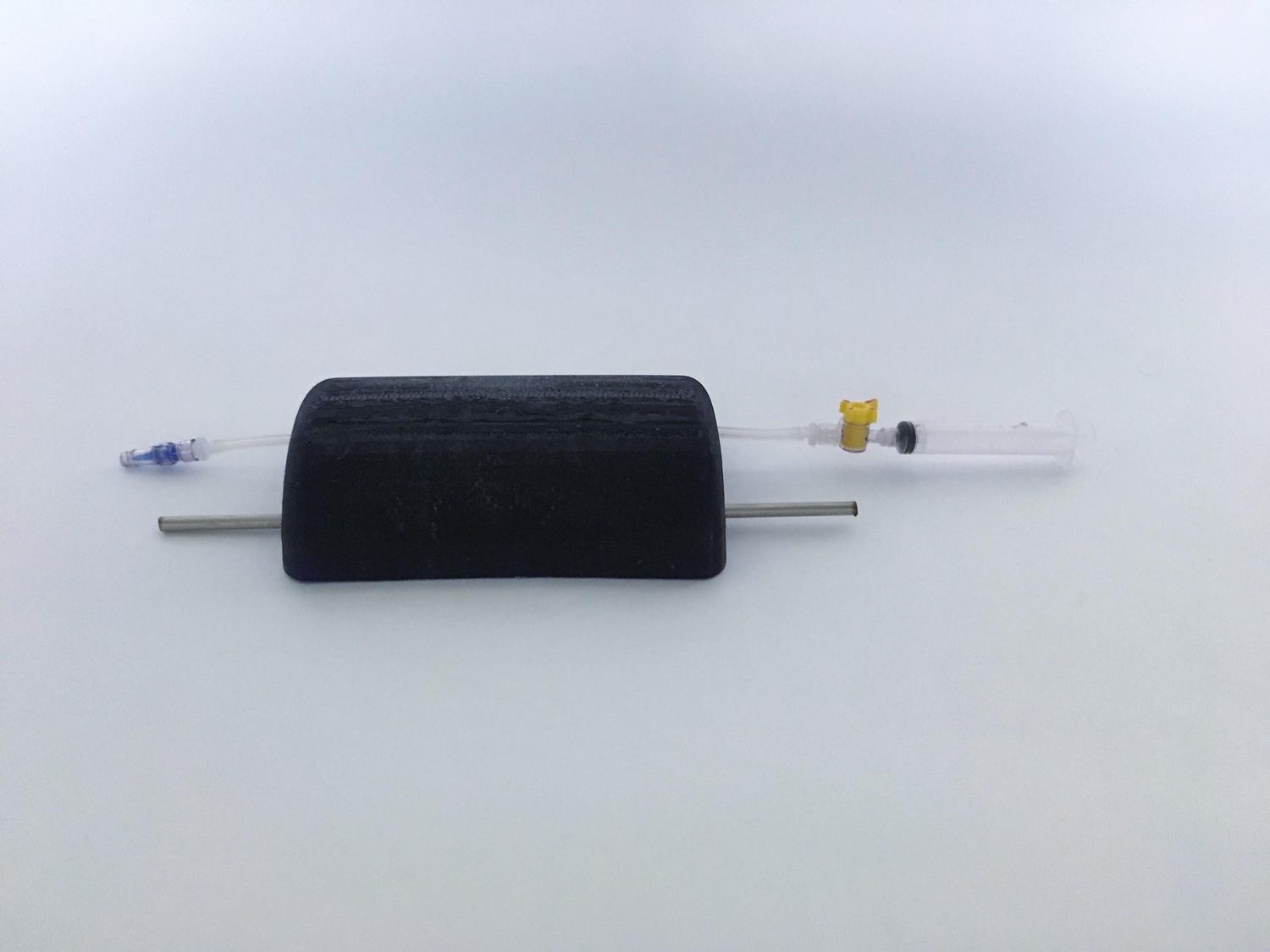 Silicone-shelled ultrasound phantom