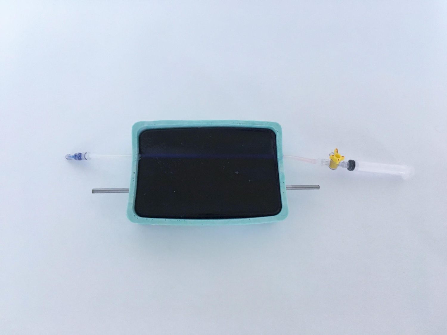 Silicone-shelled ultrasound phantom