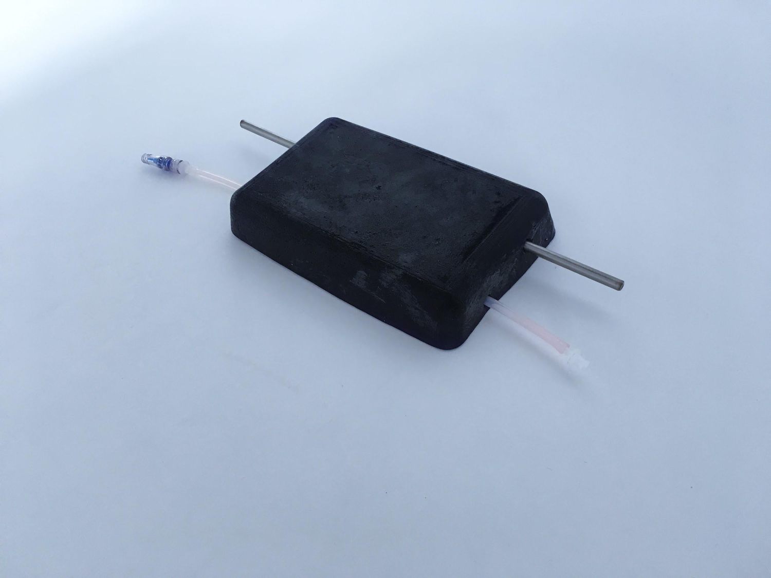 Silicone-shelled ultrasound phantom