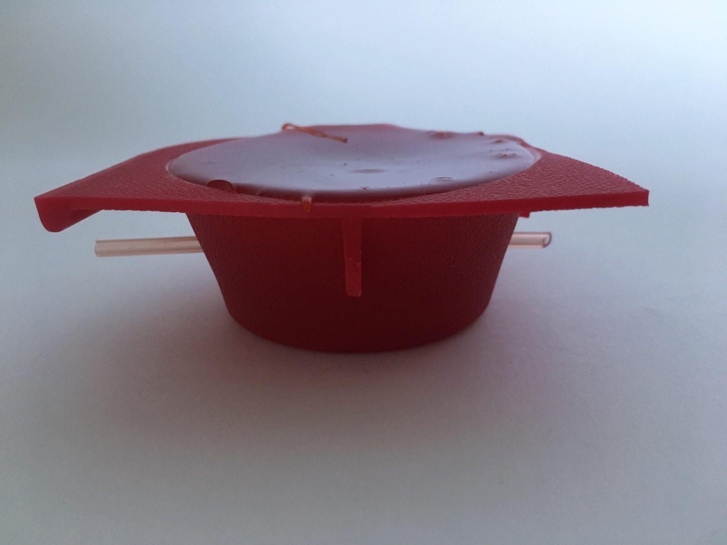 Silicone-shelled ultrasound phantom